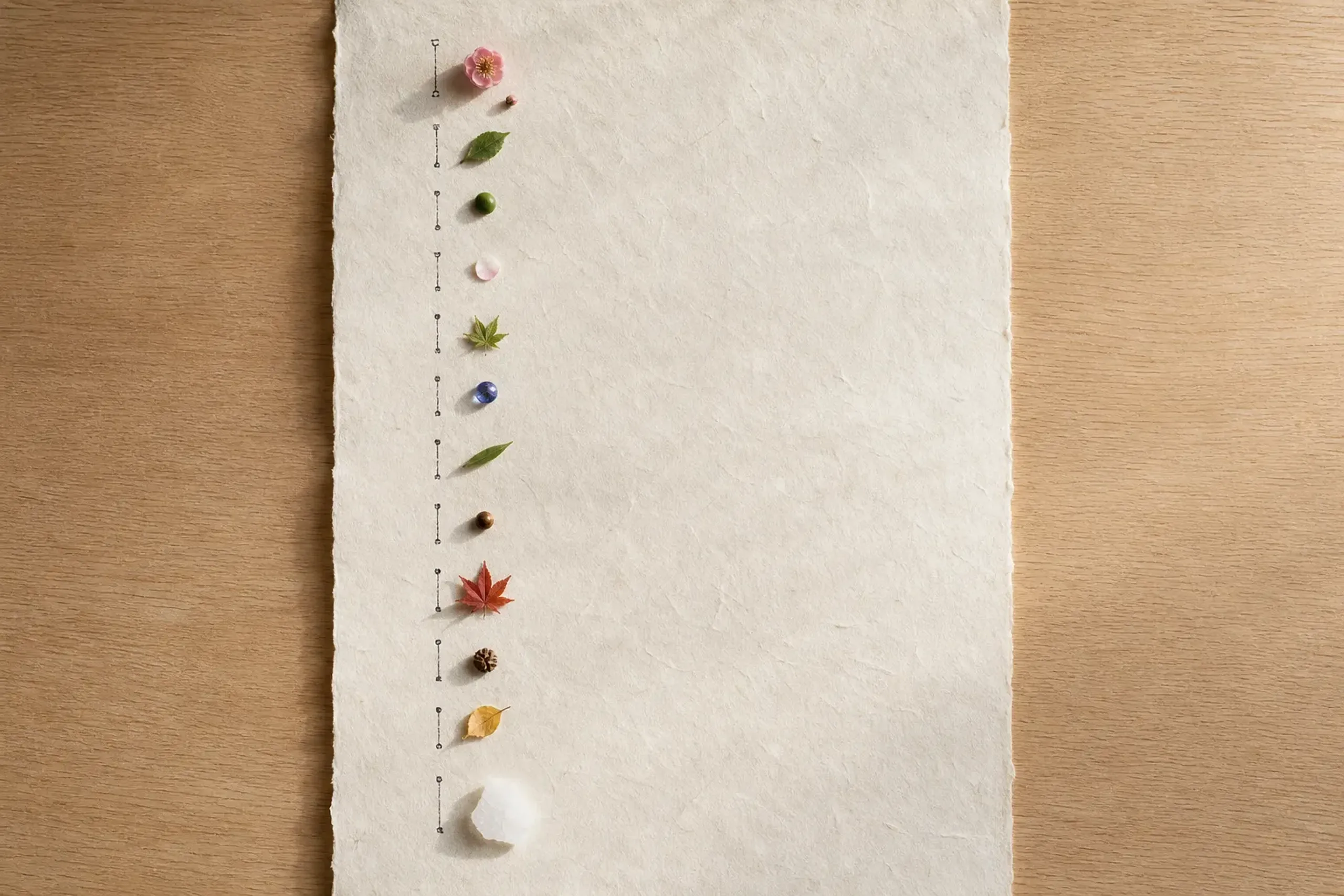 Minimalist 2026 calendar timeline marking Japan luxury hotel and museum opening dates by month