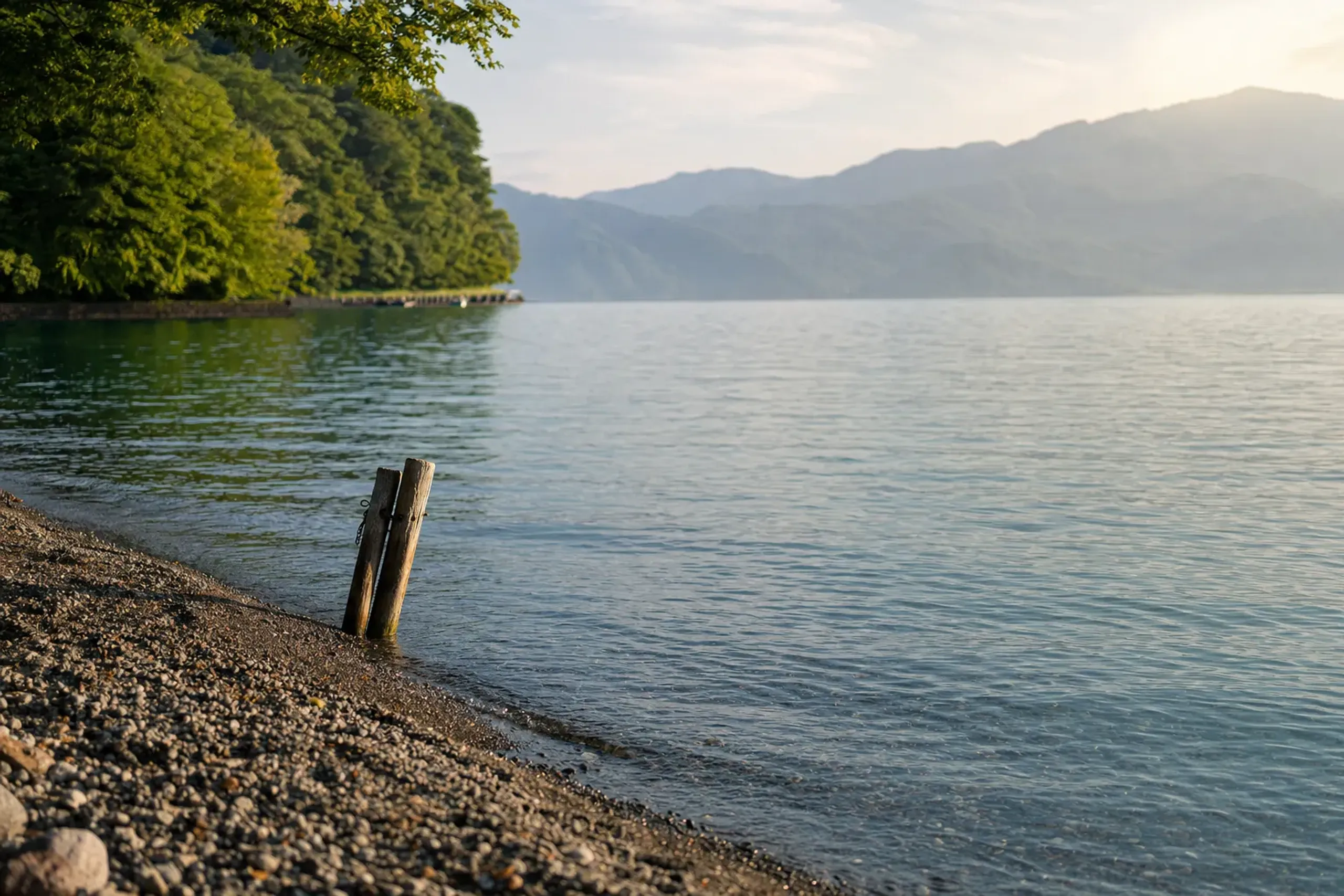 The three lakes behave nothing alike. One has a shore