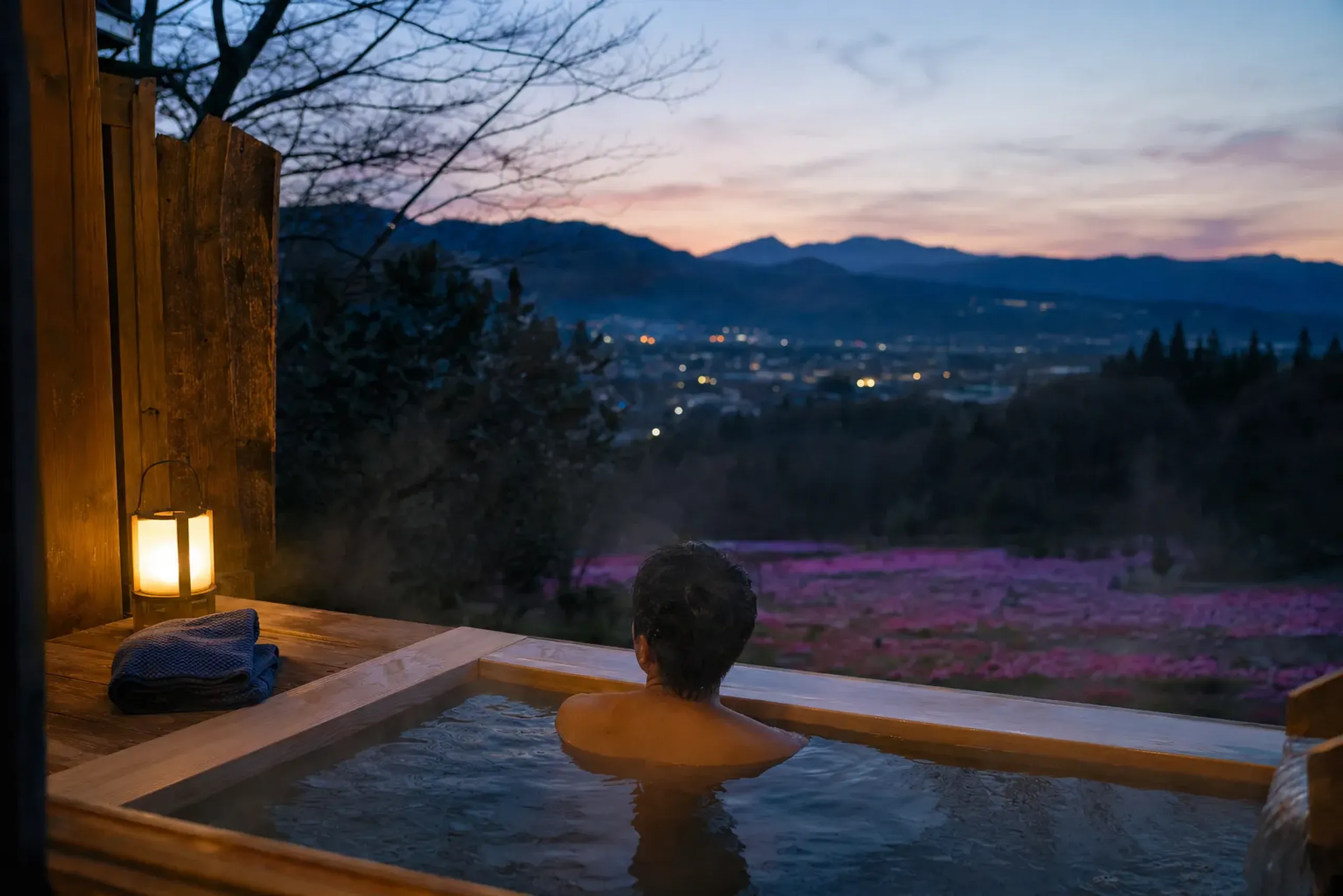 Many travelers like to close the day with a soak