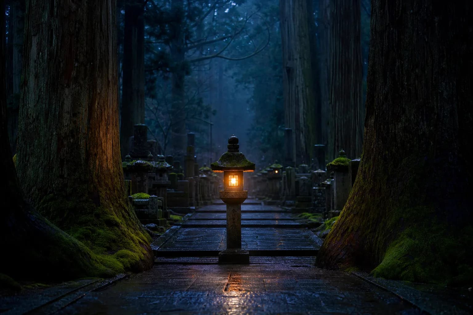 Koyasan Okunoin Night Tour (Kōyasan Okunoin Night Tour)