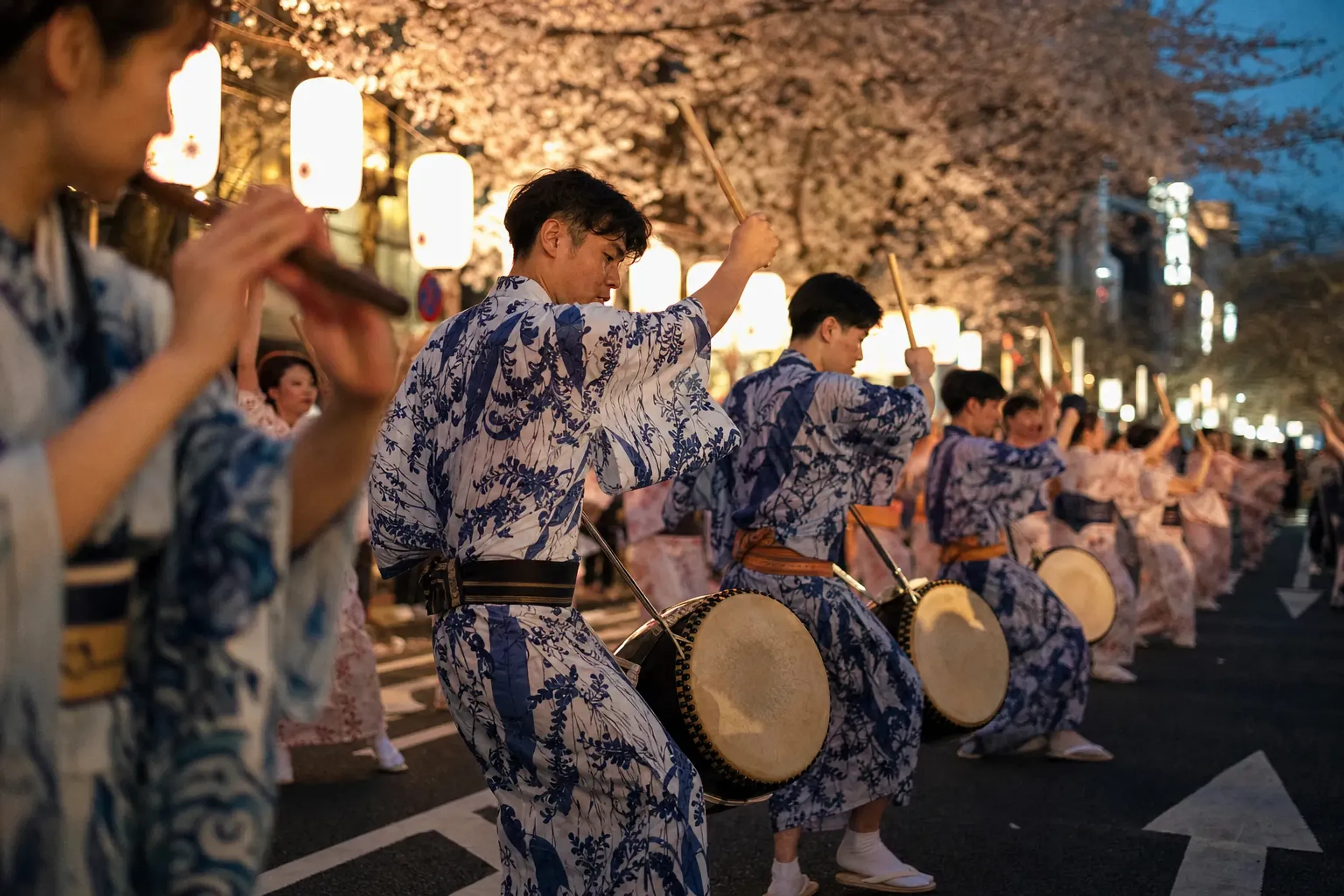 You’ll see drum corps, dancers, and flutes, with groups adva