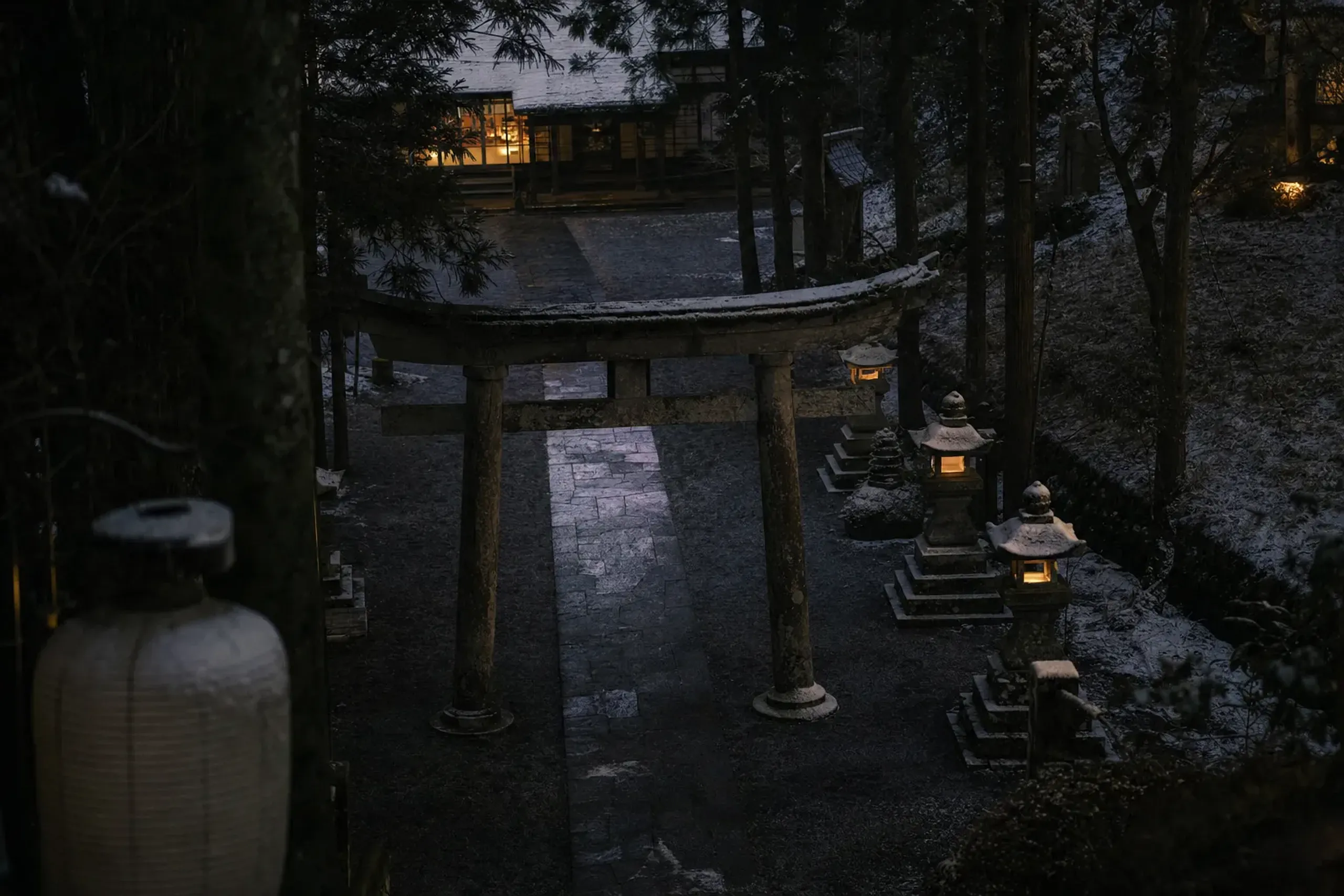 Nishimonai Ontake Shrine precinct in Ugo, where the deity Zaō Gongen is enshrined