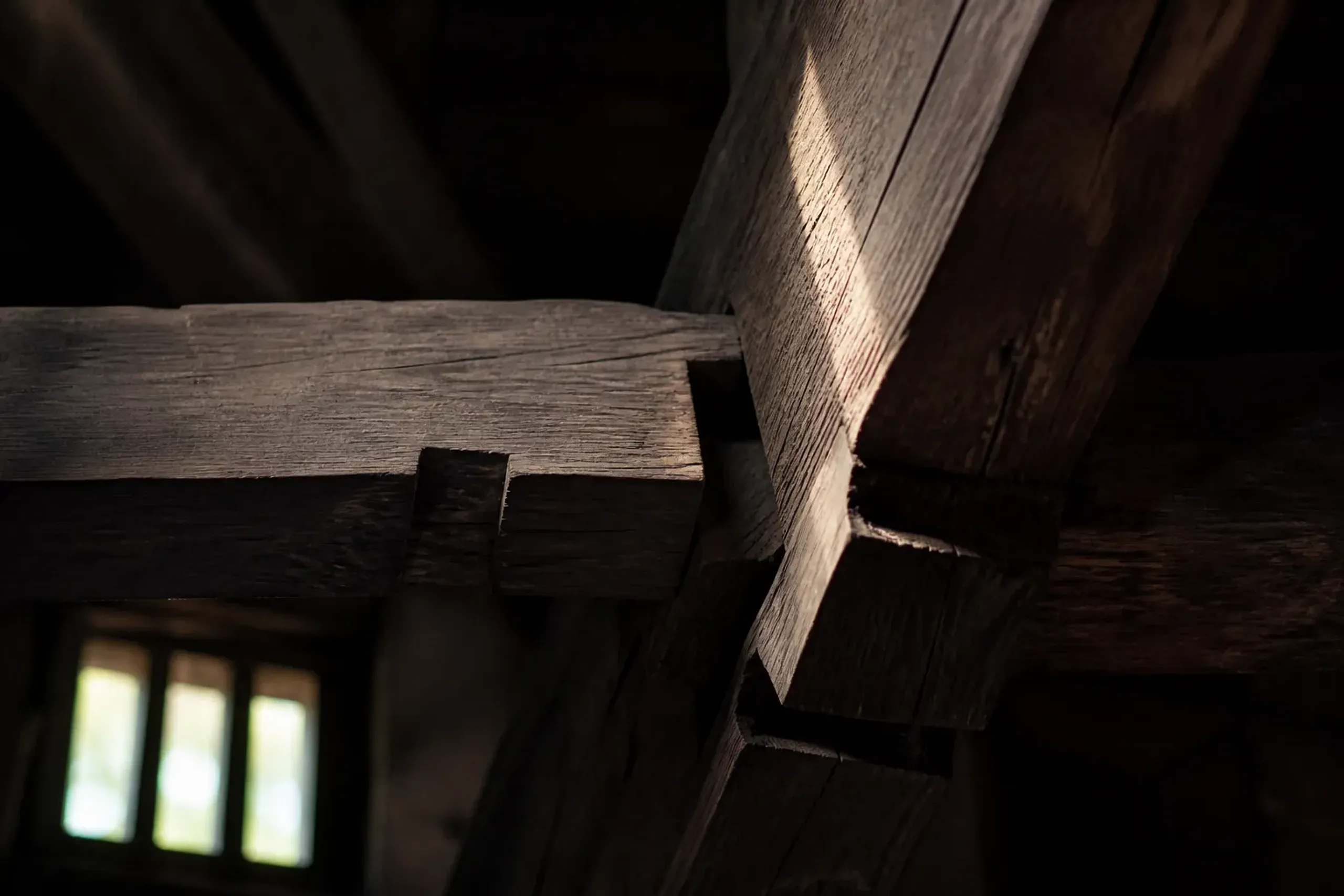 It was built by traditional methods, without a single nail.