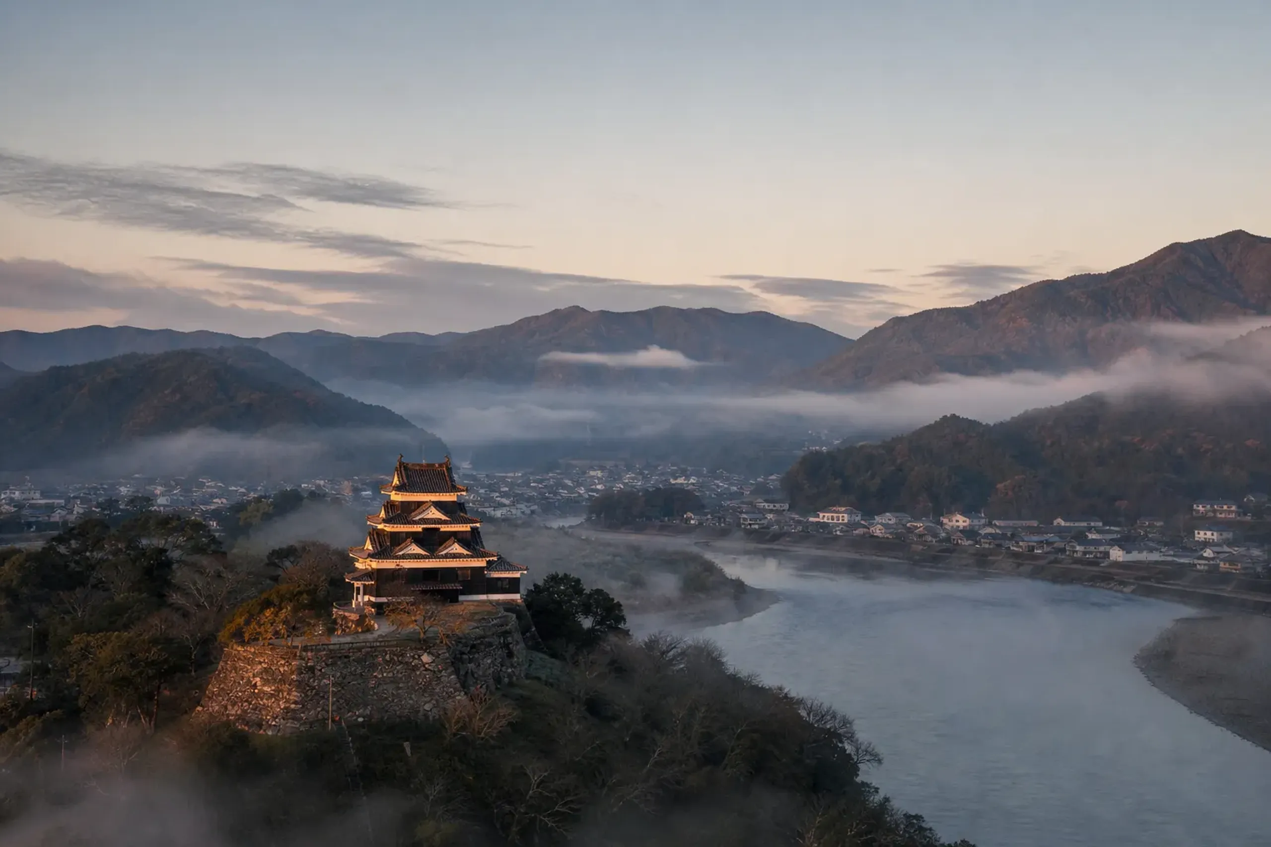 Ōzu sits about an hour inland from Matsuyama by car,