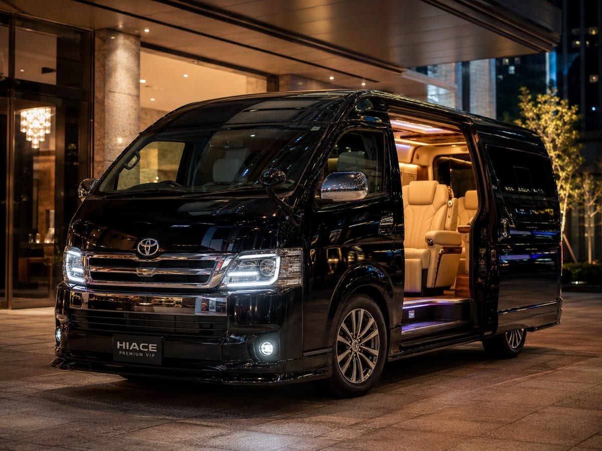 Toyota Luxury Hi-Ace — premium small-group configuration