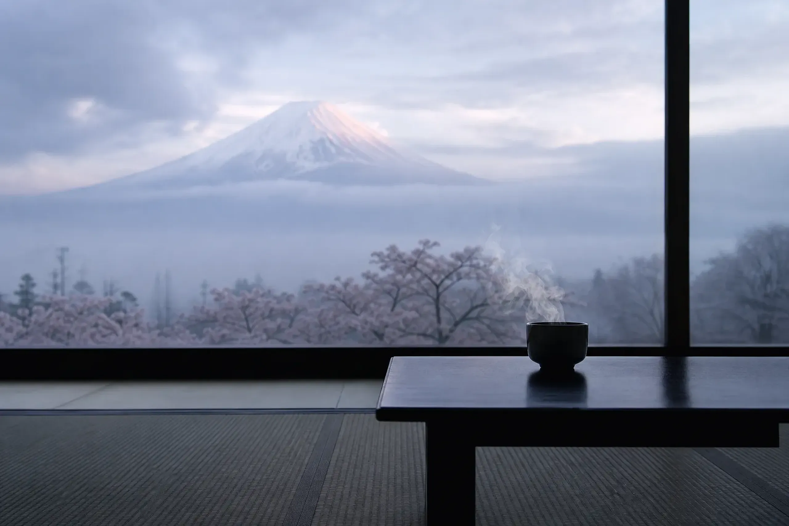Restaurant at Fuji View Hotel: Dining with Mt. Fuji Views