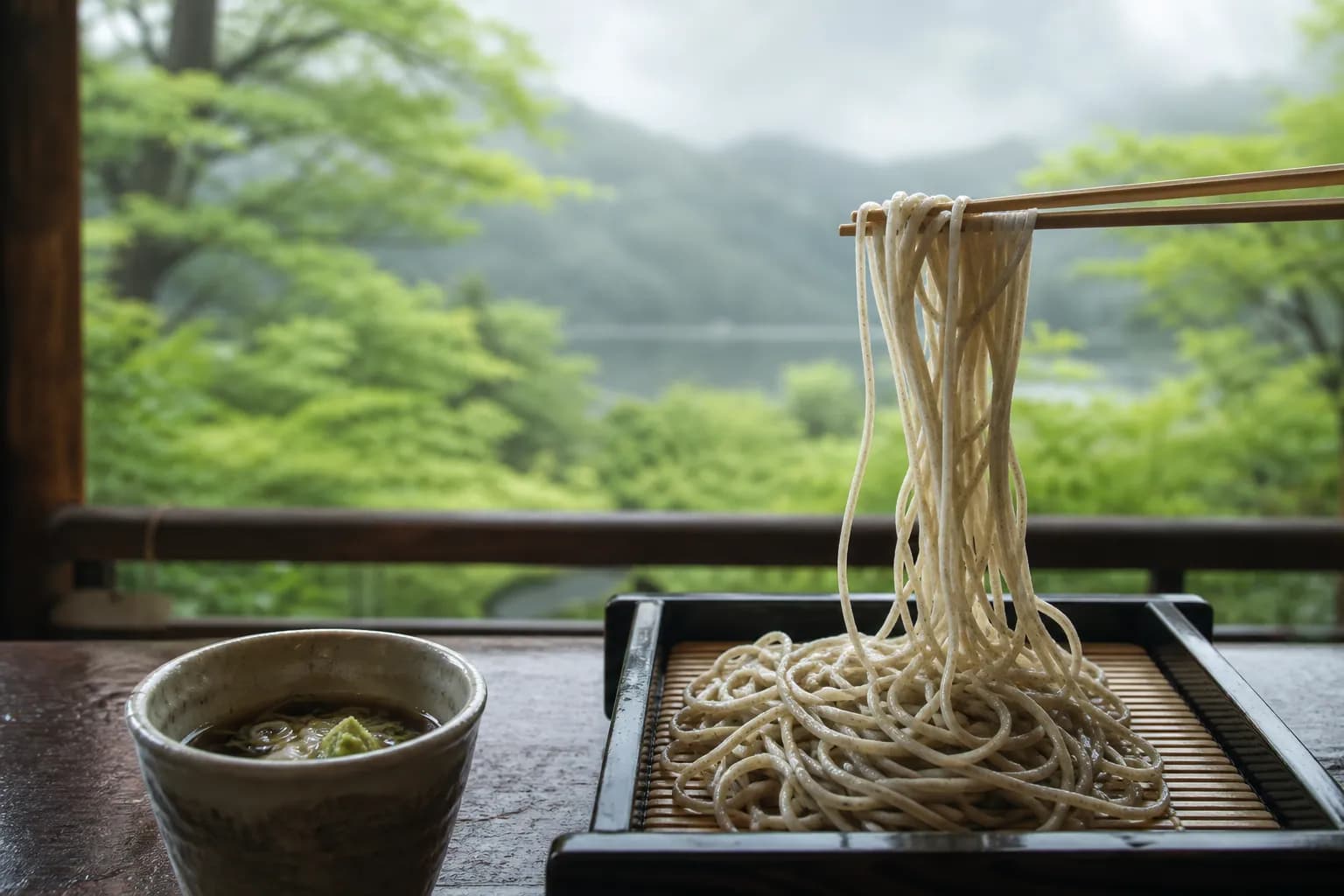 Soba noodles in Ginza