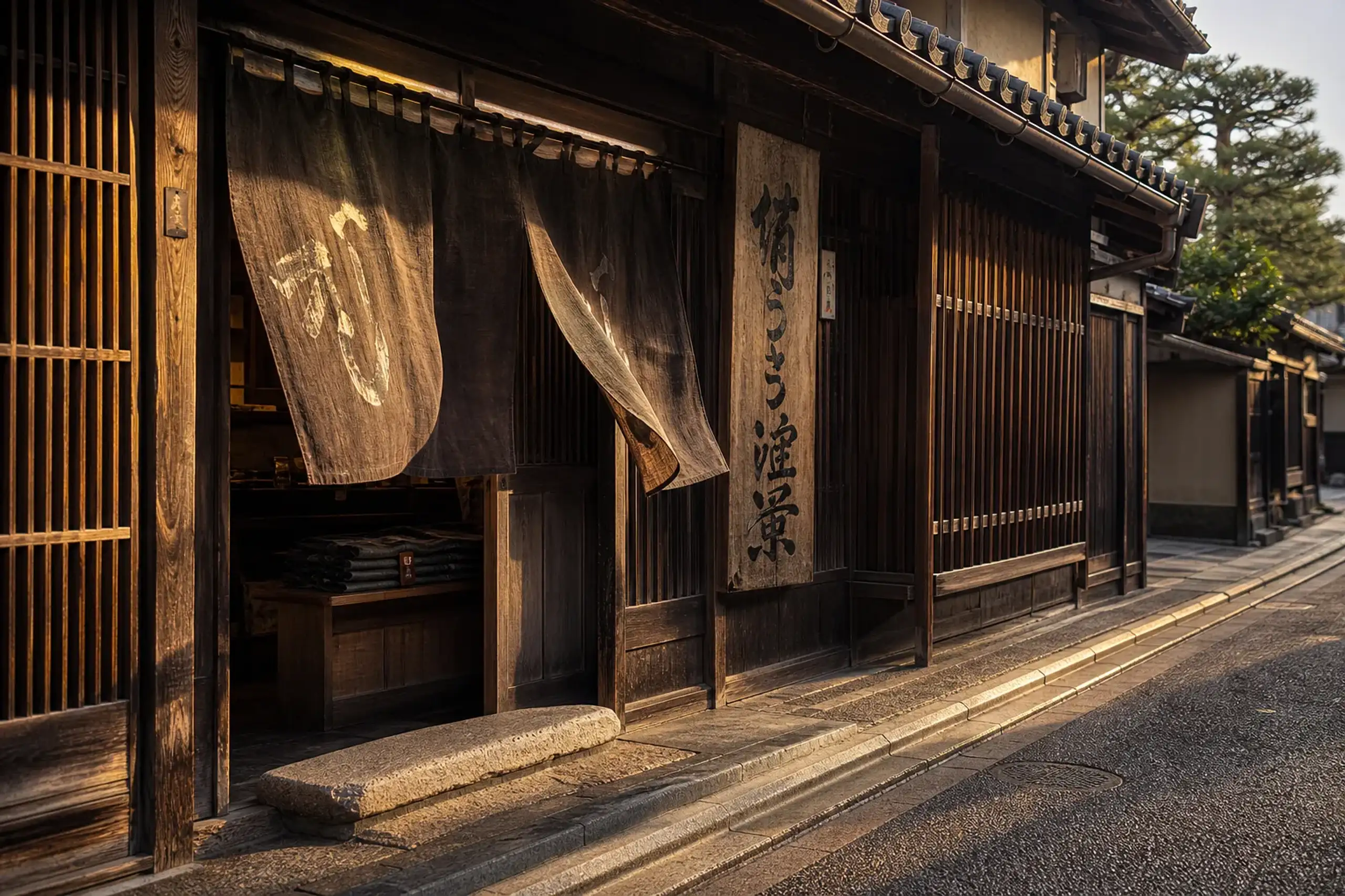 Exterior of Itsutsuji no Konbu kombu shop in Kyoto’s Kamigyo Ward