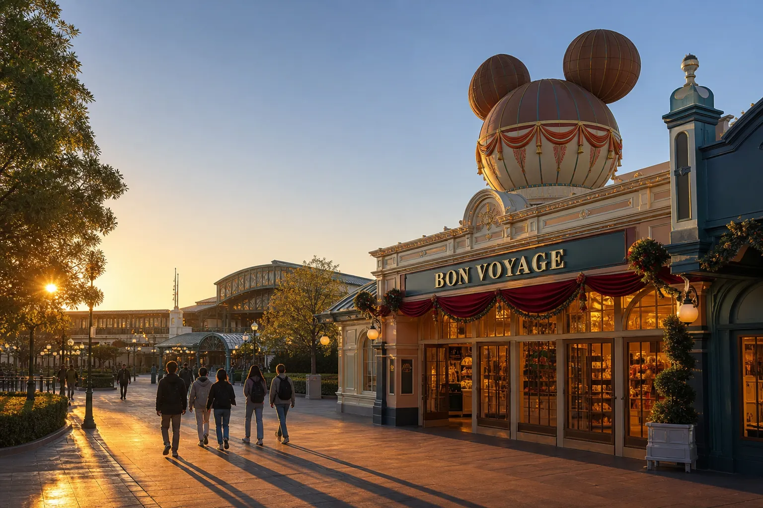 Bon Voyage official Tokyo Disney Resort store exterior next to JR Maihama Station