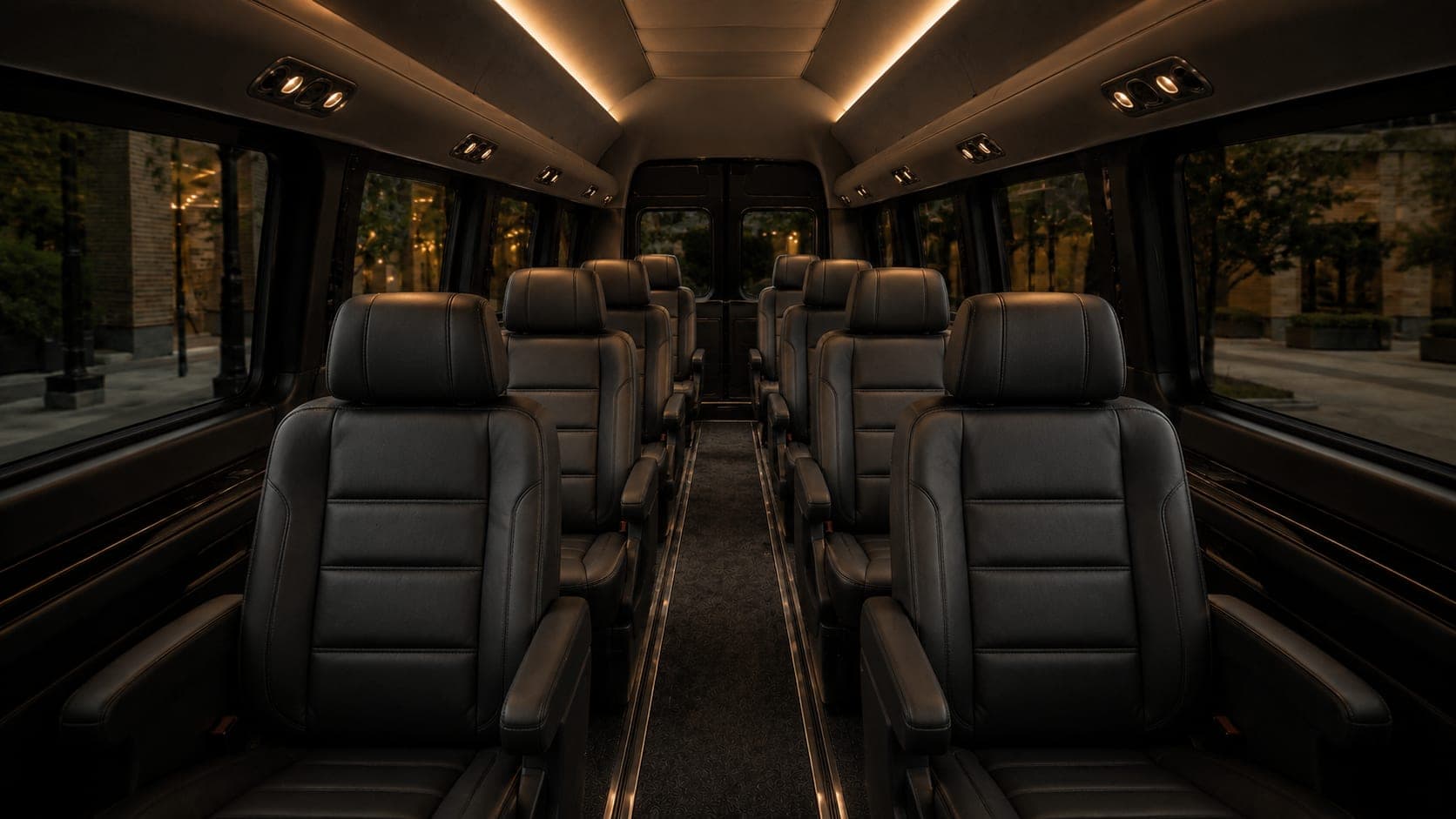 Mercedes-Benz Sprinter six-seat VIP passenger lounge — vehicle configuration reference