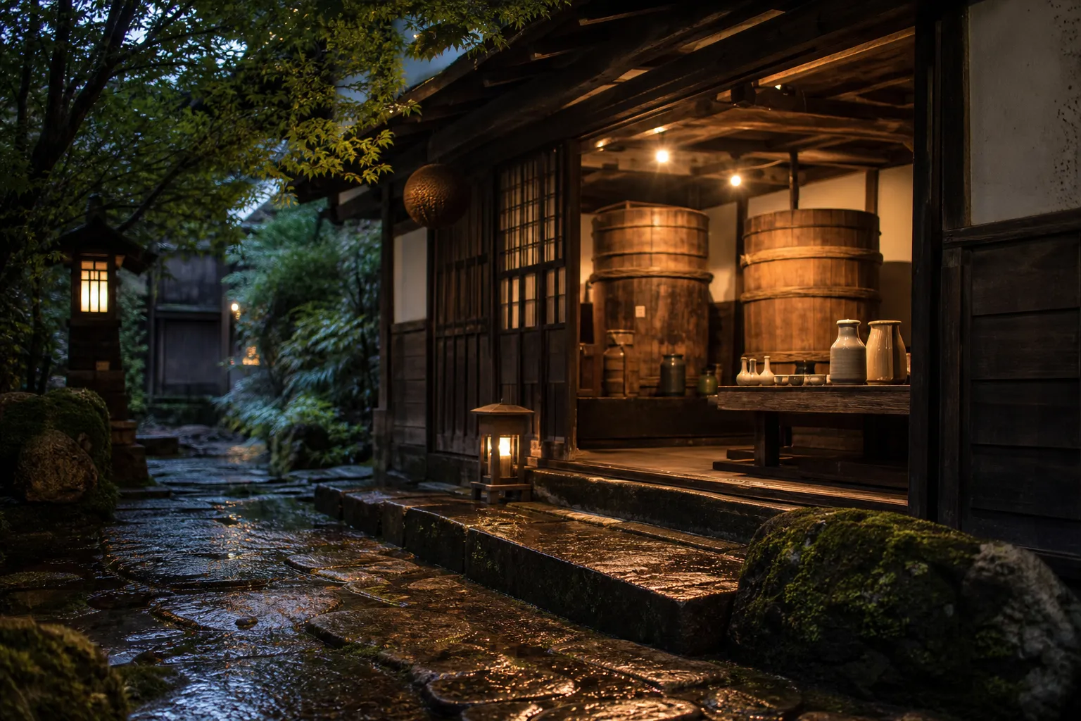 Traditional sake brewery in Asahikawa using Hokkaido snowmelt water