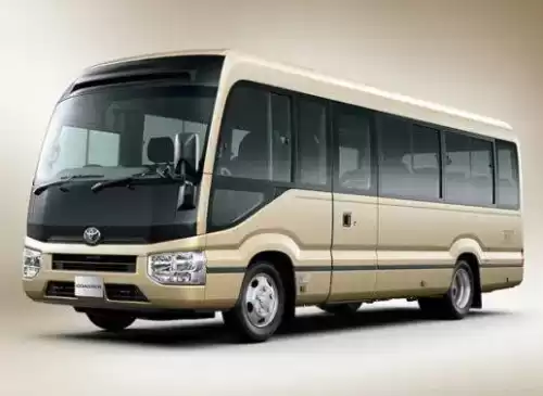 Toyota Coaster microbus — seamless group transit